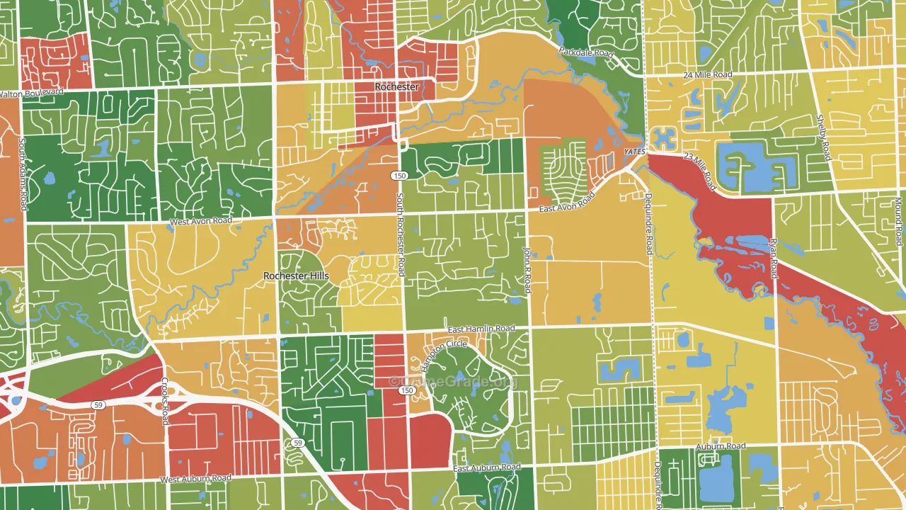 48307, MI Map of Theft Rates