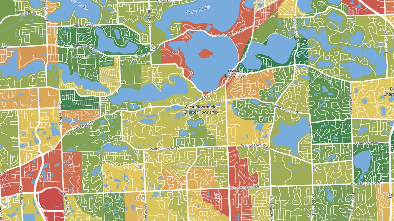 48323, MI Map of Theft Rates