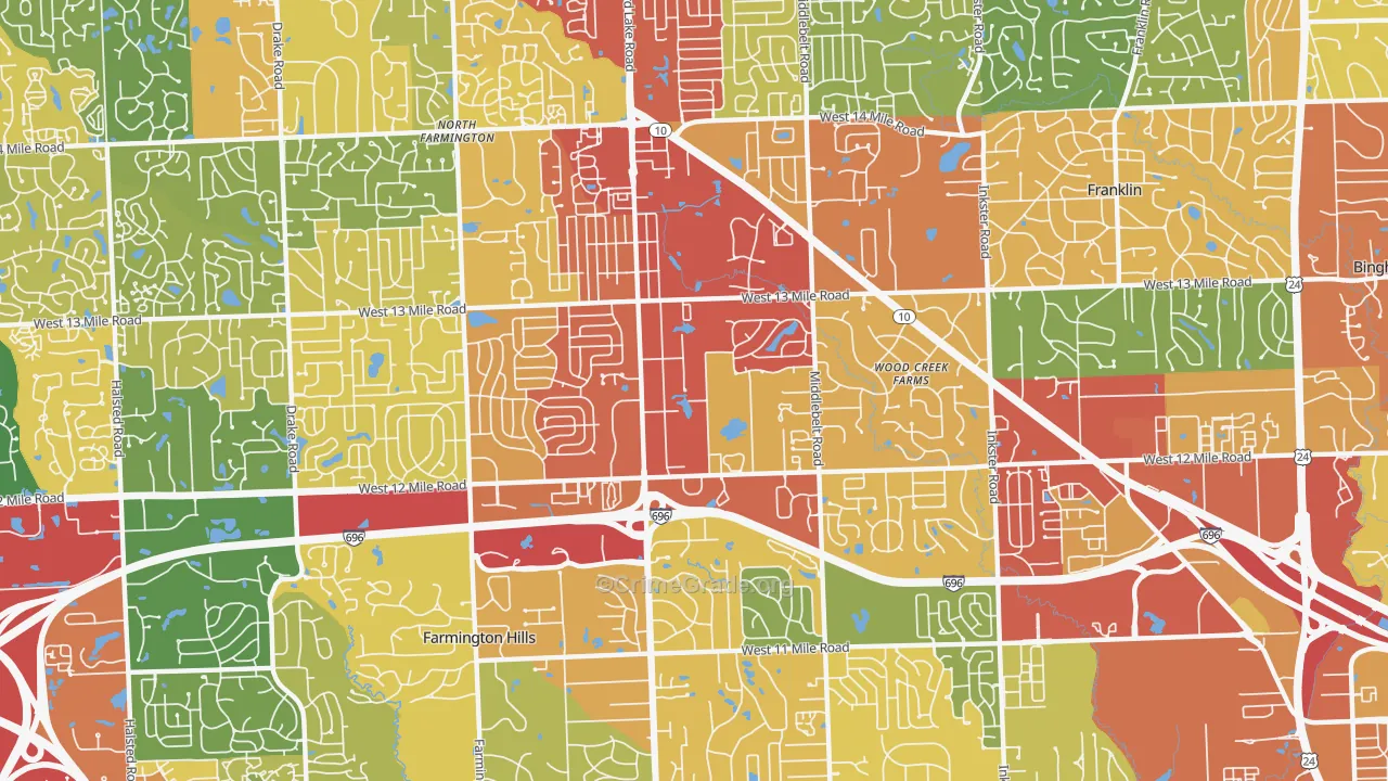 48334, MI Map of Theft Rates