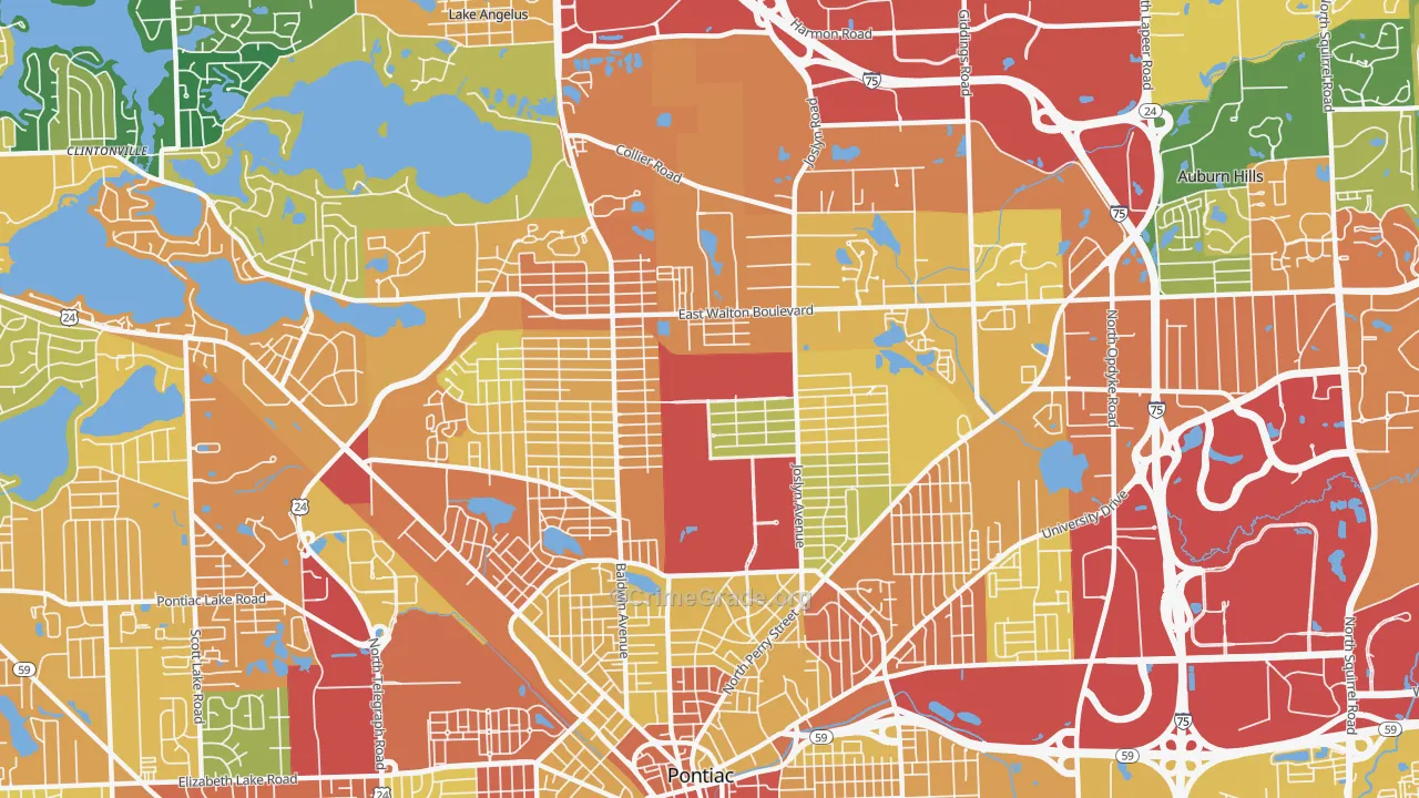 48340, MI Map of Theft Rates