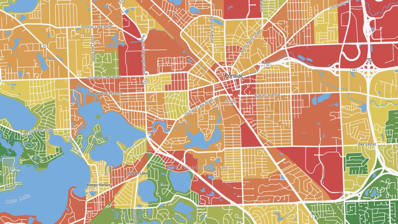 48341, MI Map of Theft Rates