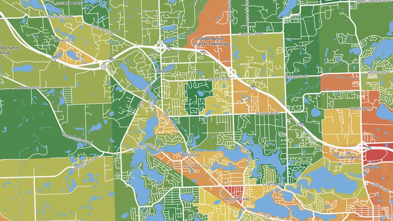 48346, MI Map of Theft Rates