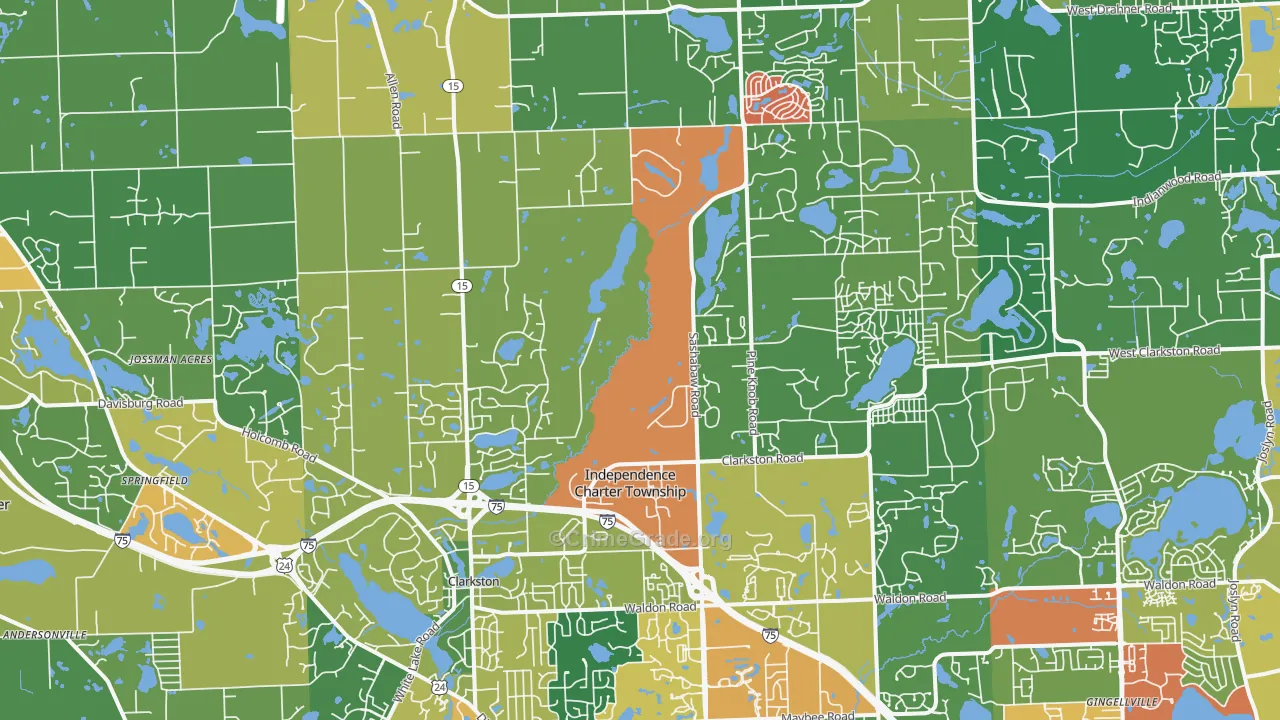 48348, MI Map of Theft Rates