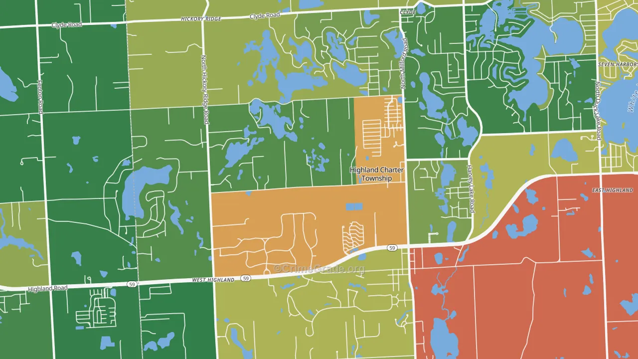 48357, MI Map of Theft Rates