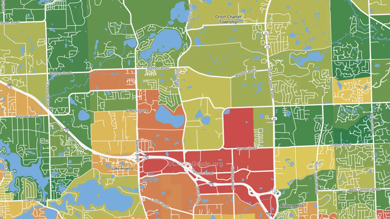 48359, MI Map of Theft Rates