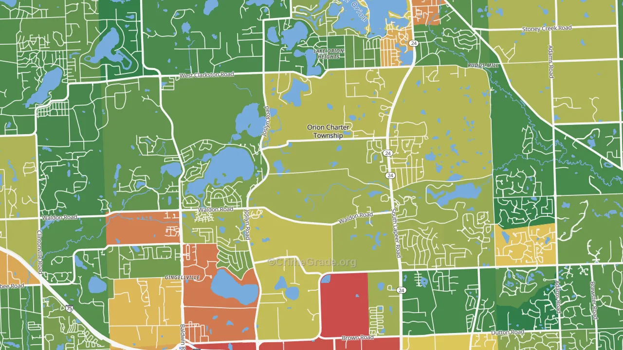 48360, MI Map of Theft Rates