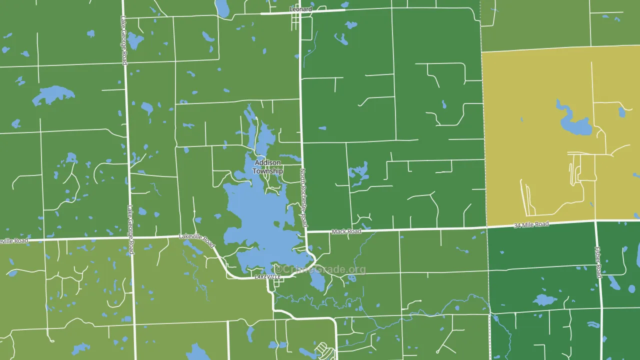 48367, MI Map of Theft Rates