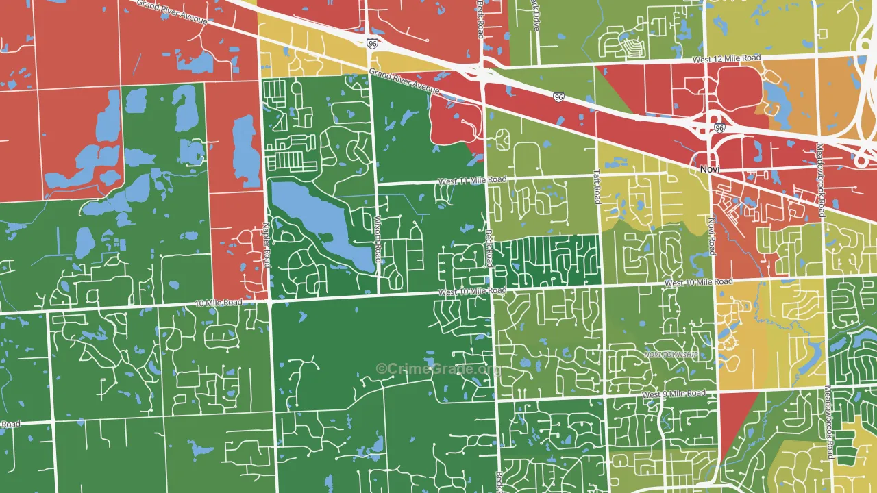 48374, MI Map of Theft Rates