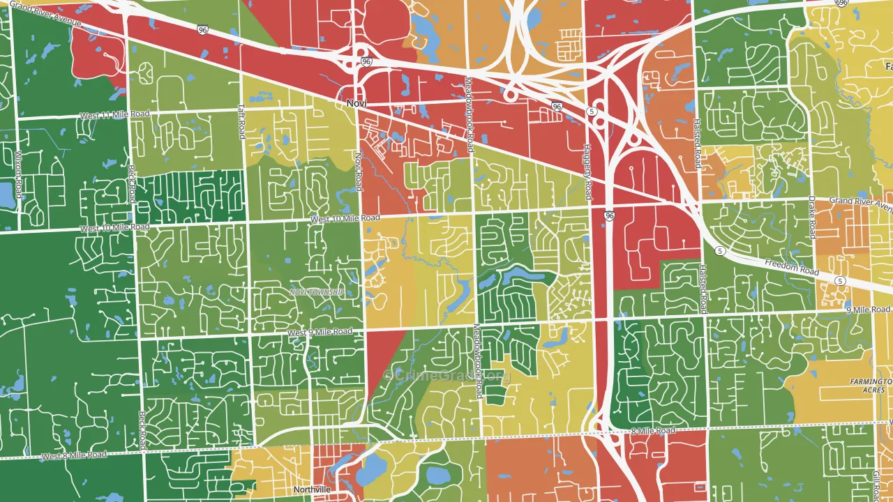 48375, MI Map of Theft Rates
