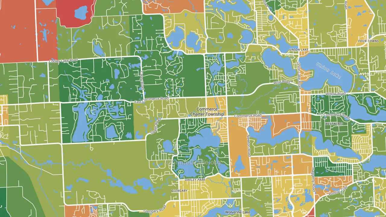 48382, MI Map of Theft Rates