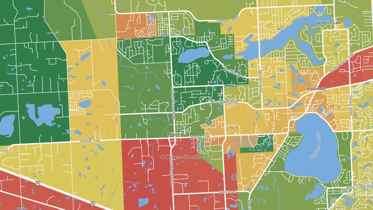 48393, MI Map of Theft Rates
