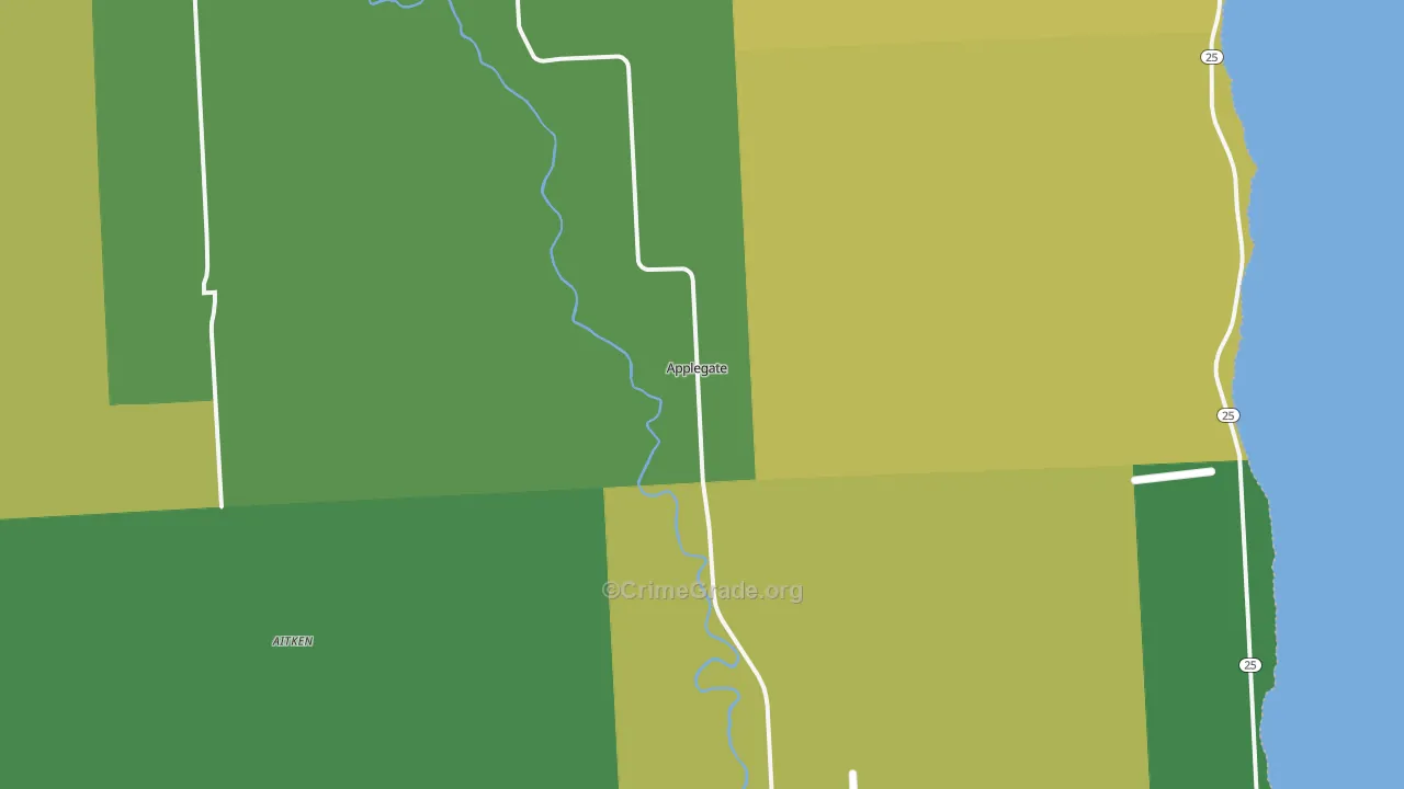 48401, MI Map of Theft Rates