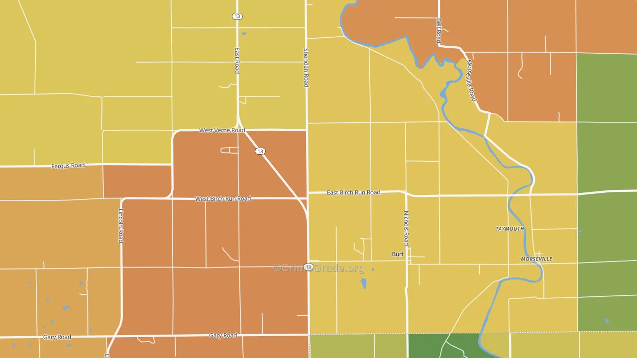 48417, MI Map of Theft Rates