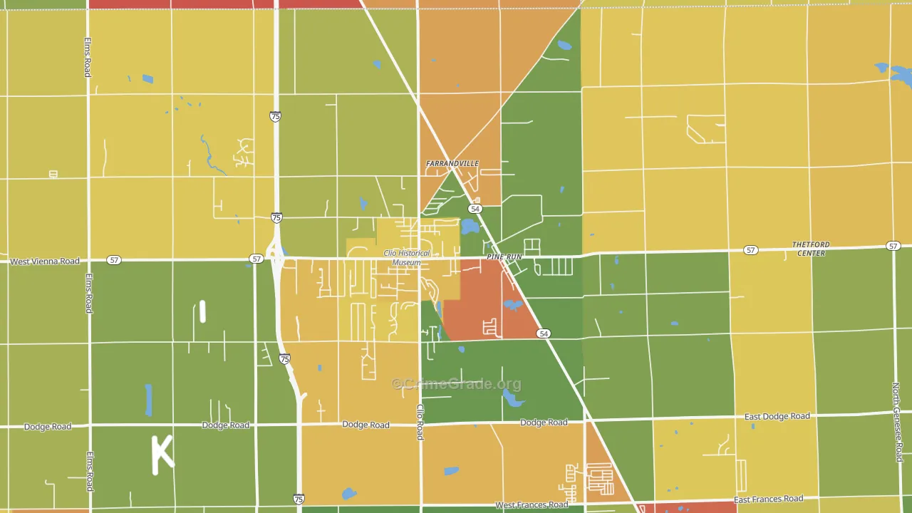 48420, MI Map of Theft Rates
