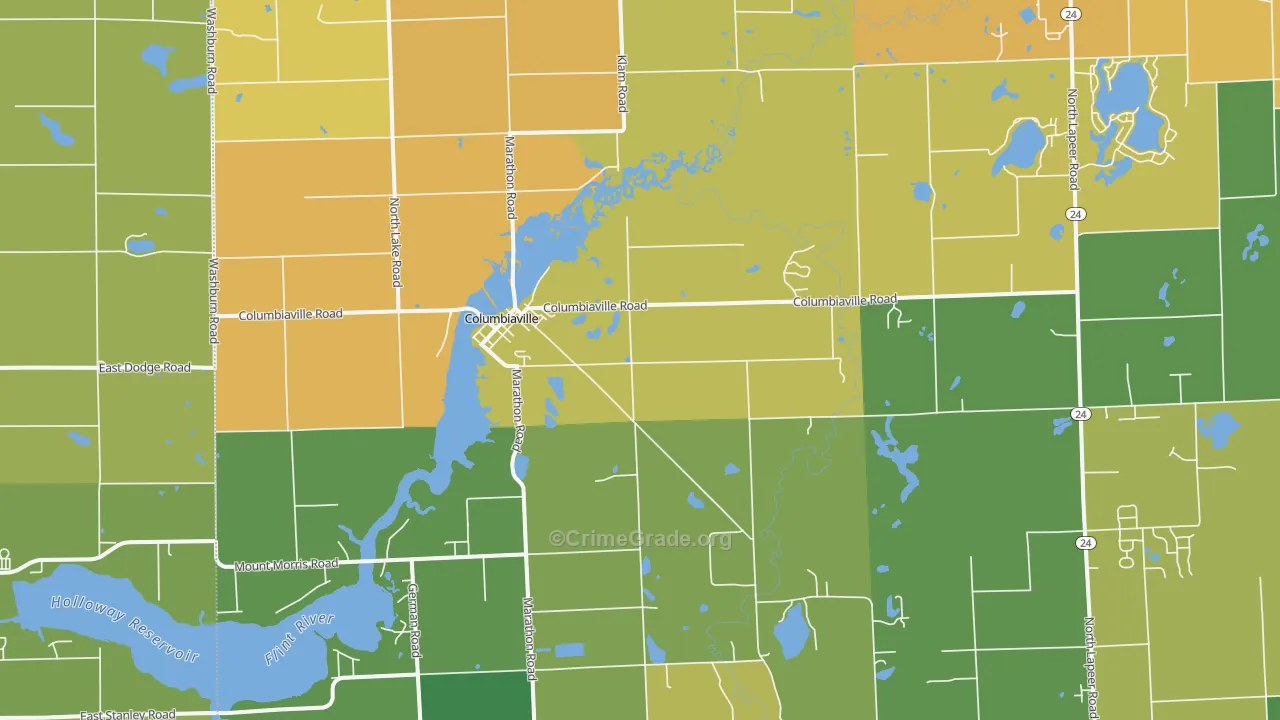 48421, MI Map of Theft Rates