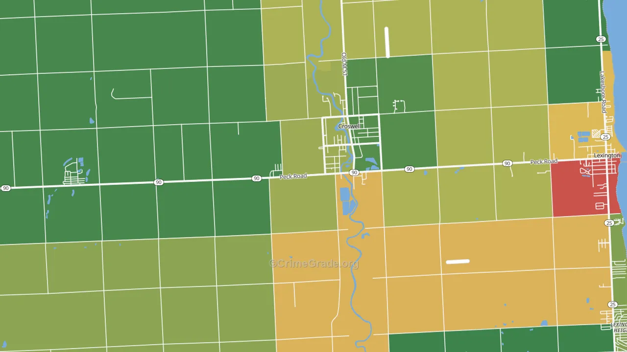 48422, MI Map of Theft Rates