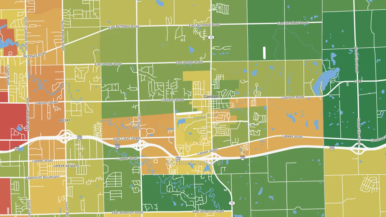 48423, MI Map of Theft Rates