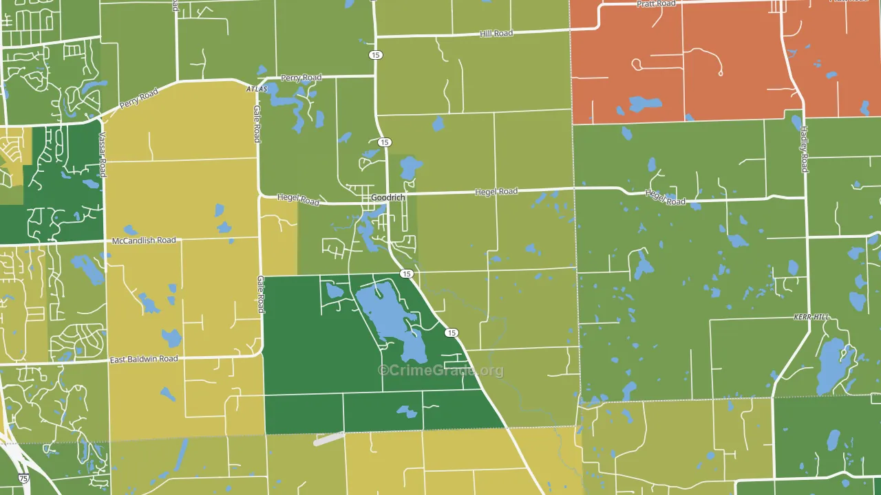 48438, MI Map of Theft Rates
