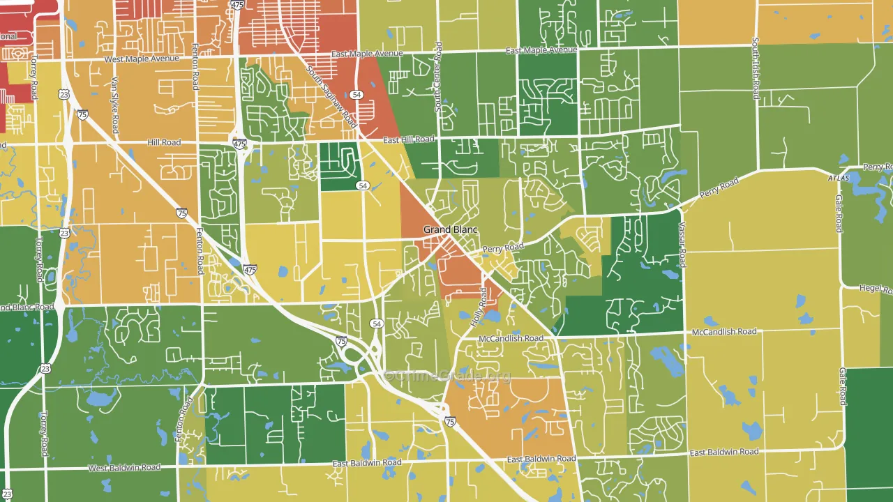 48439, MI Map of Theft Rates