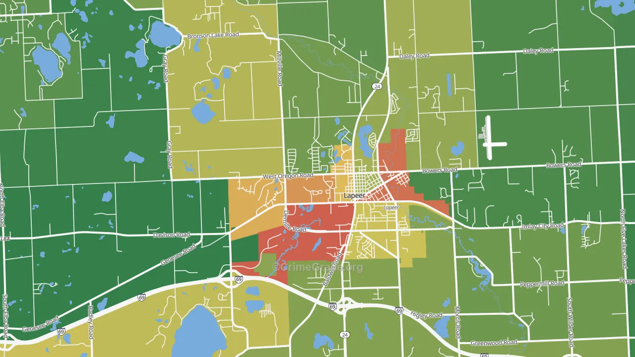 48446, MI Map of Theft Rates
