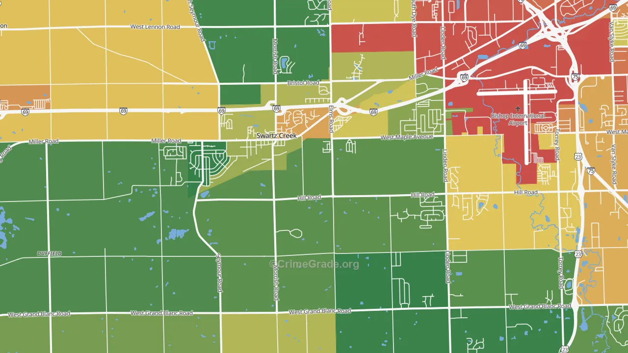 48473, MI Map of Theft Rates