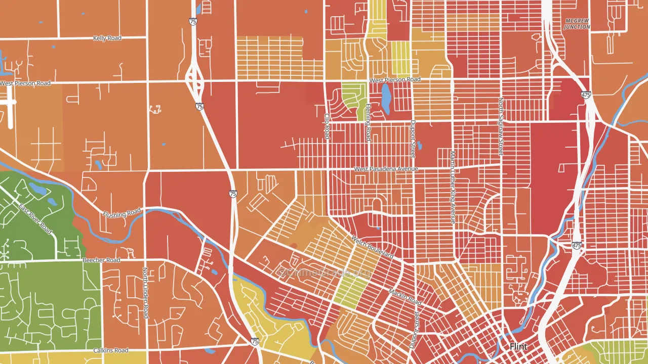 48504, MI Map of Theft Rates