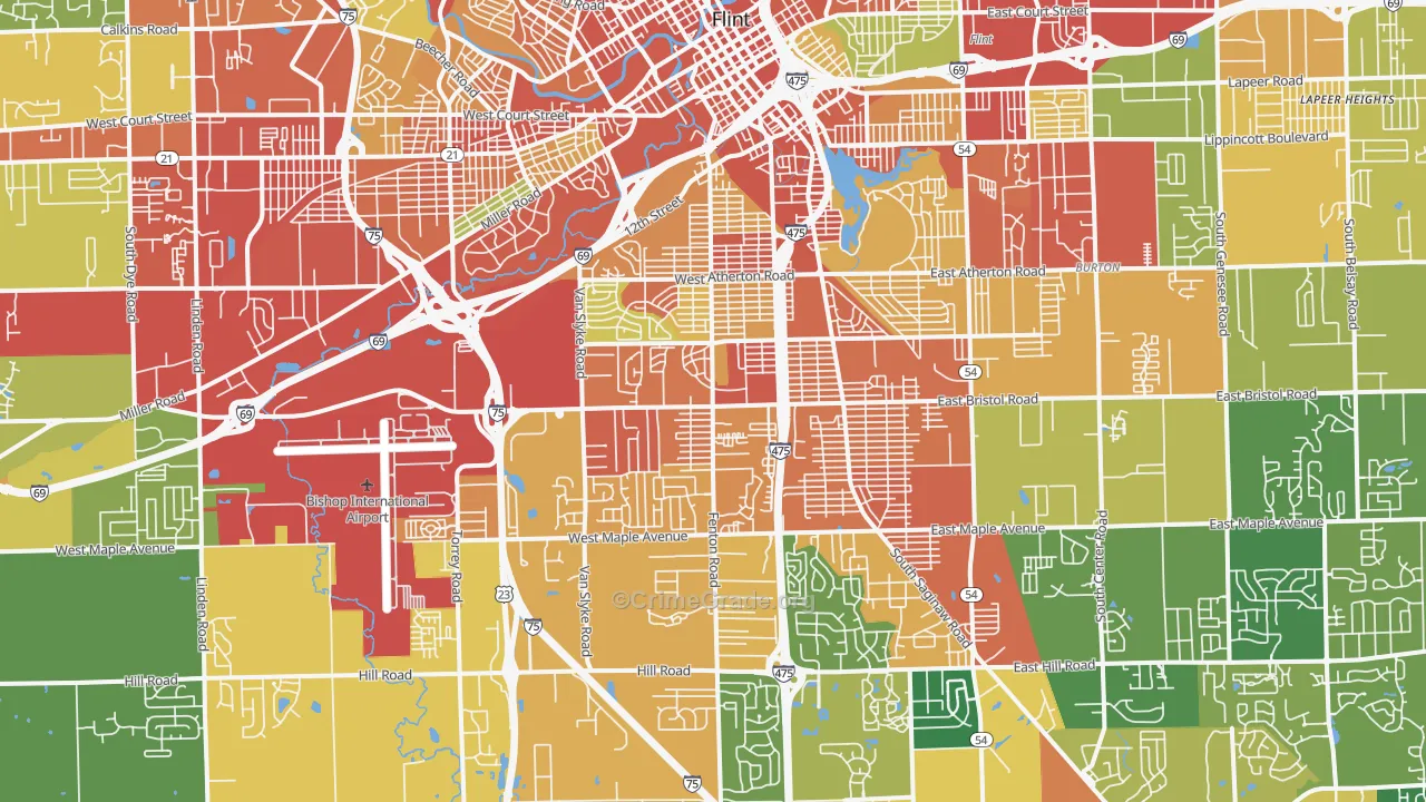 48507, MI Map of Theft Rates