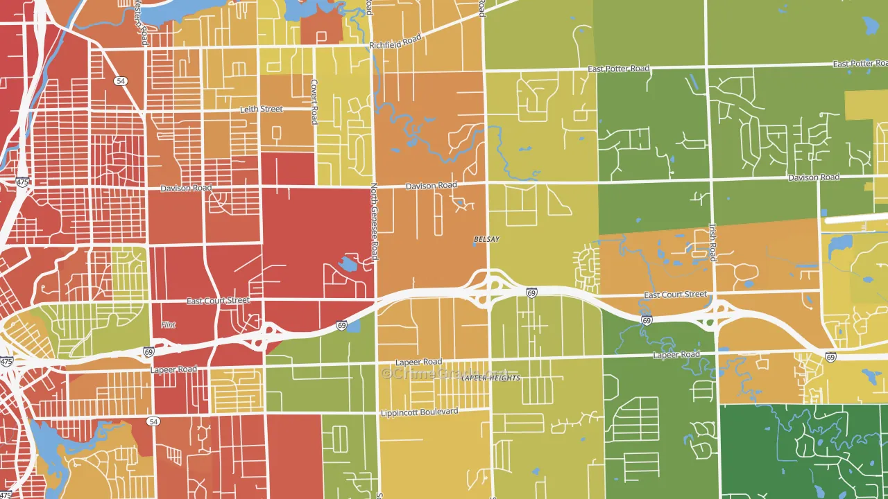 48509, MI Map of Theft Rates