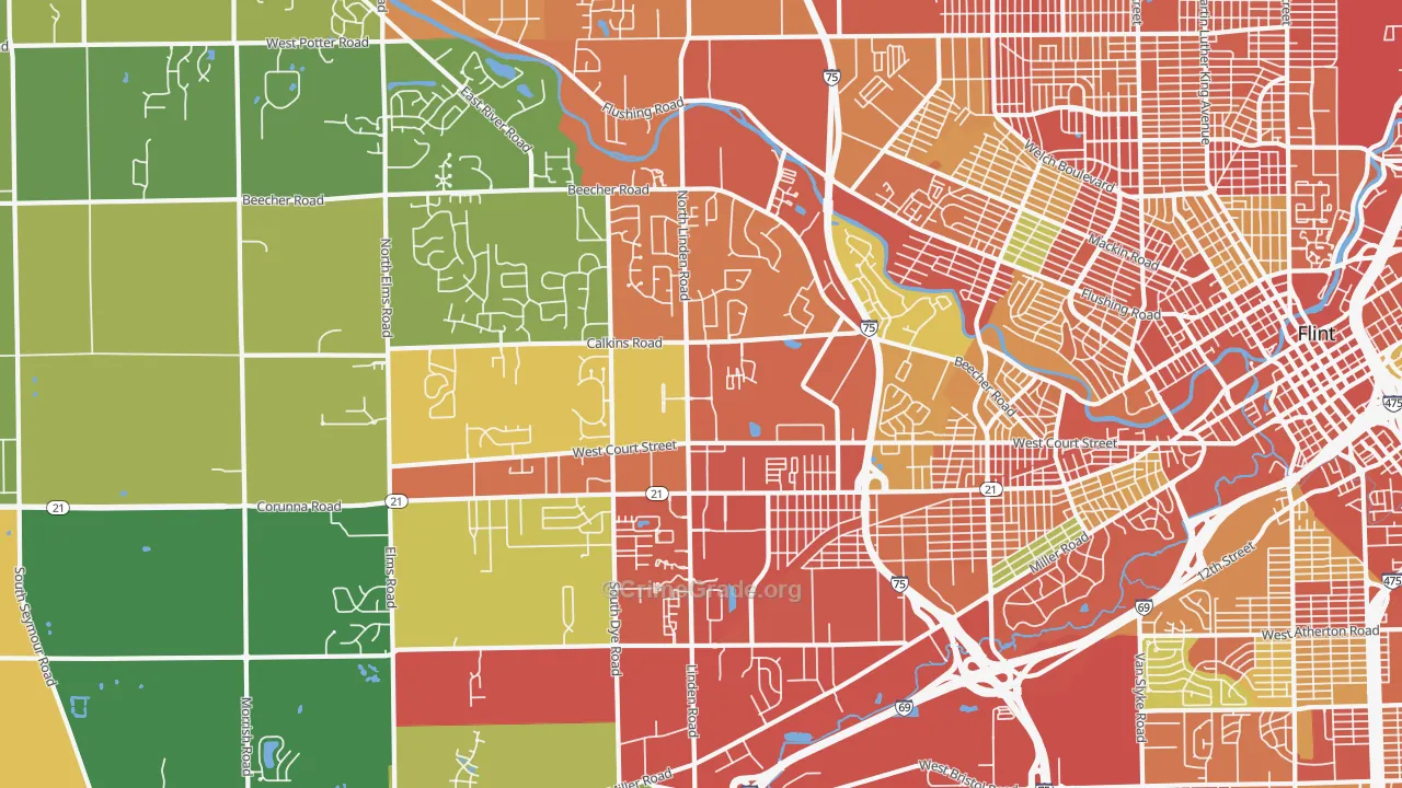 48532, MI Map of Theft Rates