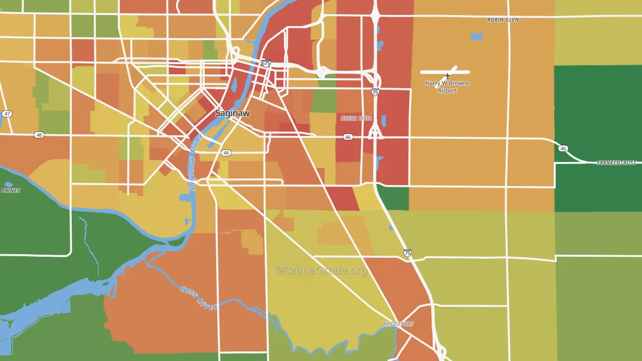 48601, MI Map of Theft Rates