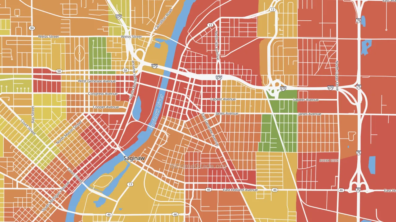 48607, MI Map of Theft Rates