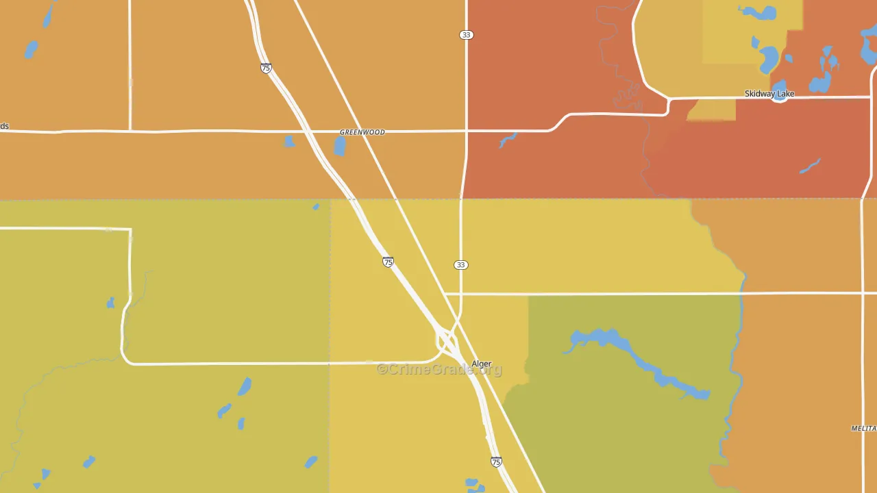 48610, MI Map of Theft Rates