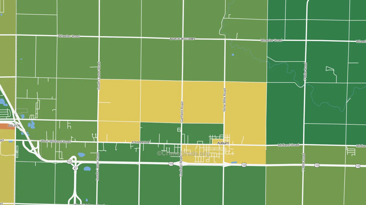 48611, MI Map of Theft Rates