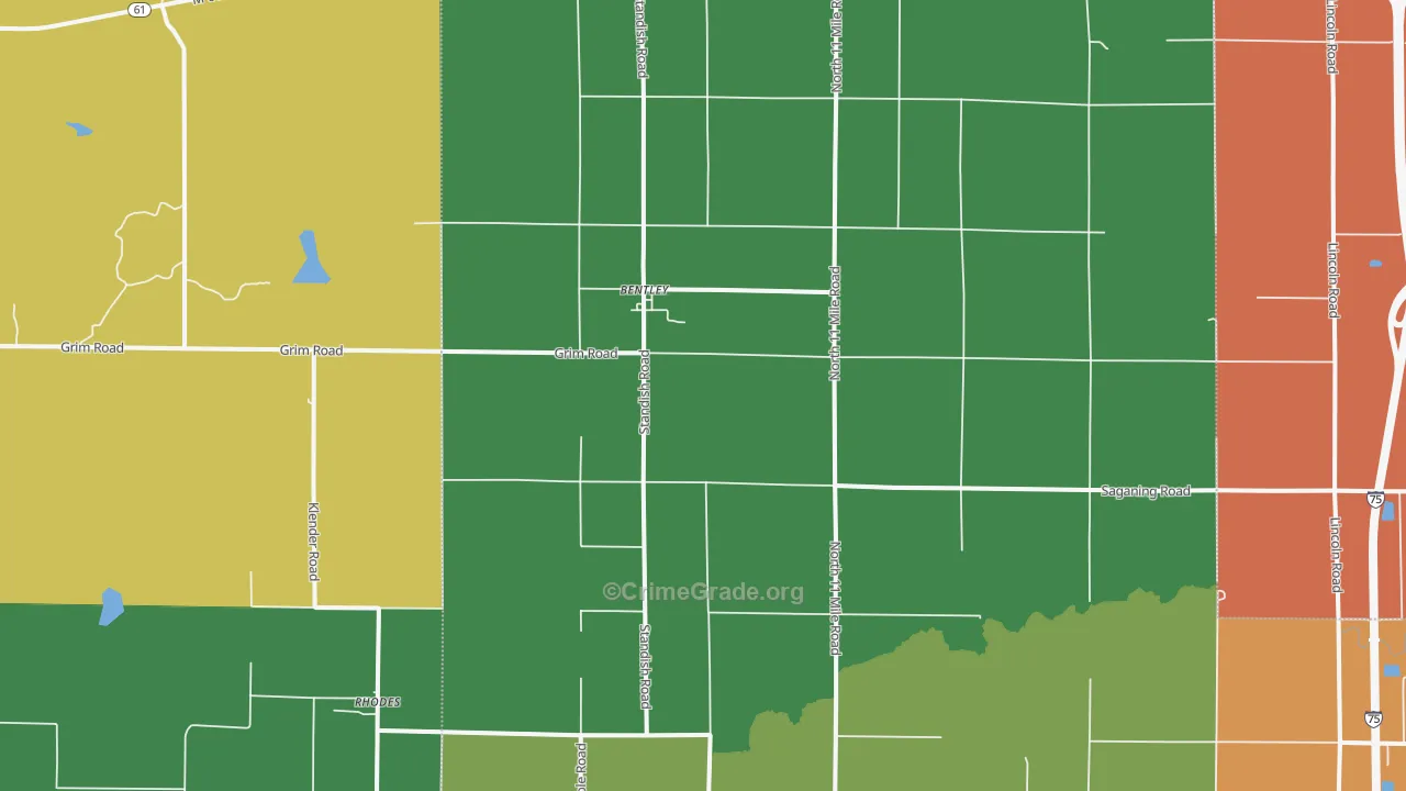 48613, MI Map of Theft Rates
