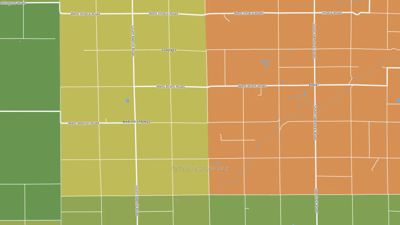 48614, MI Map of Theft Rates