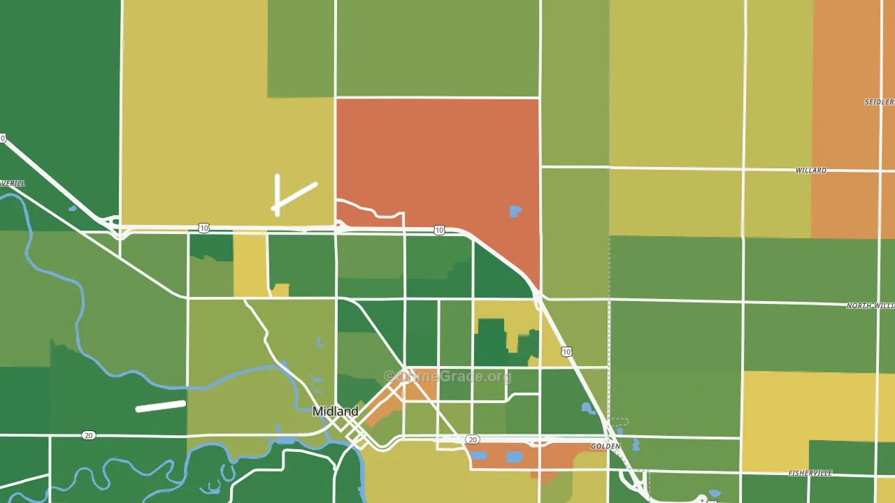 48642, MI Map of Theft Rates