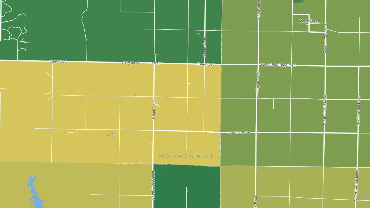 48652, MI Map of Theft Rates