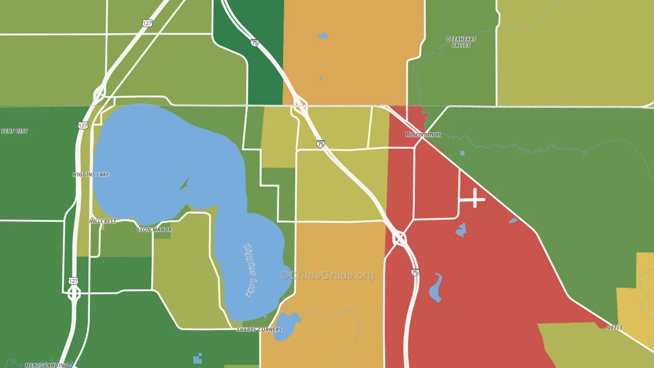 48653, MI Map of Theft Rates