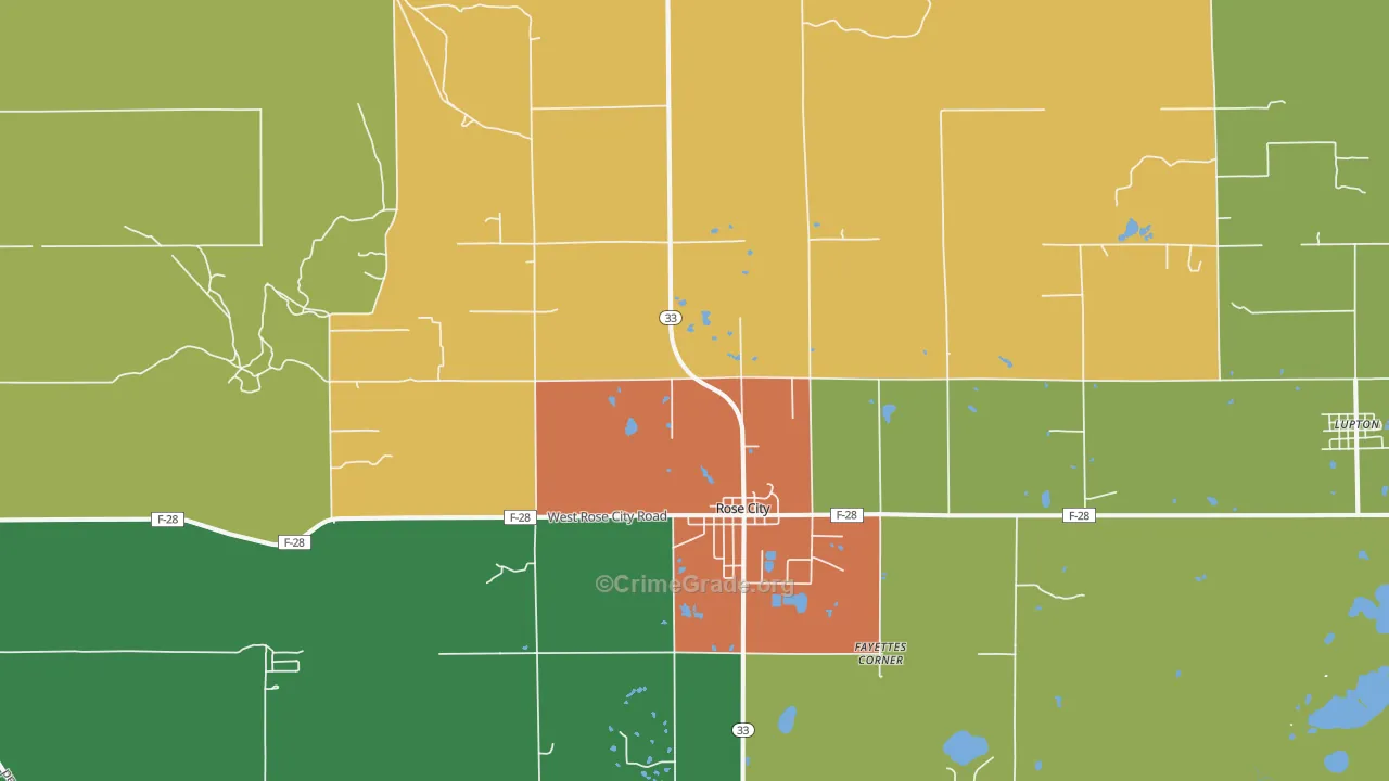 48654, MI Map of Theft Rates