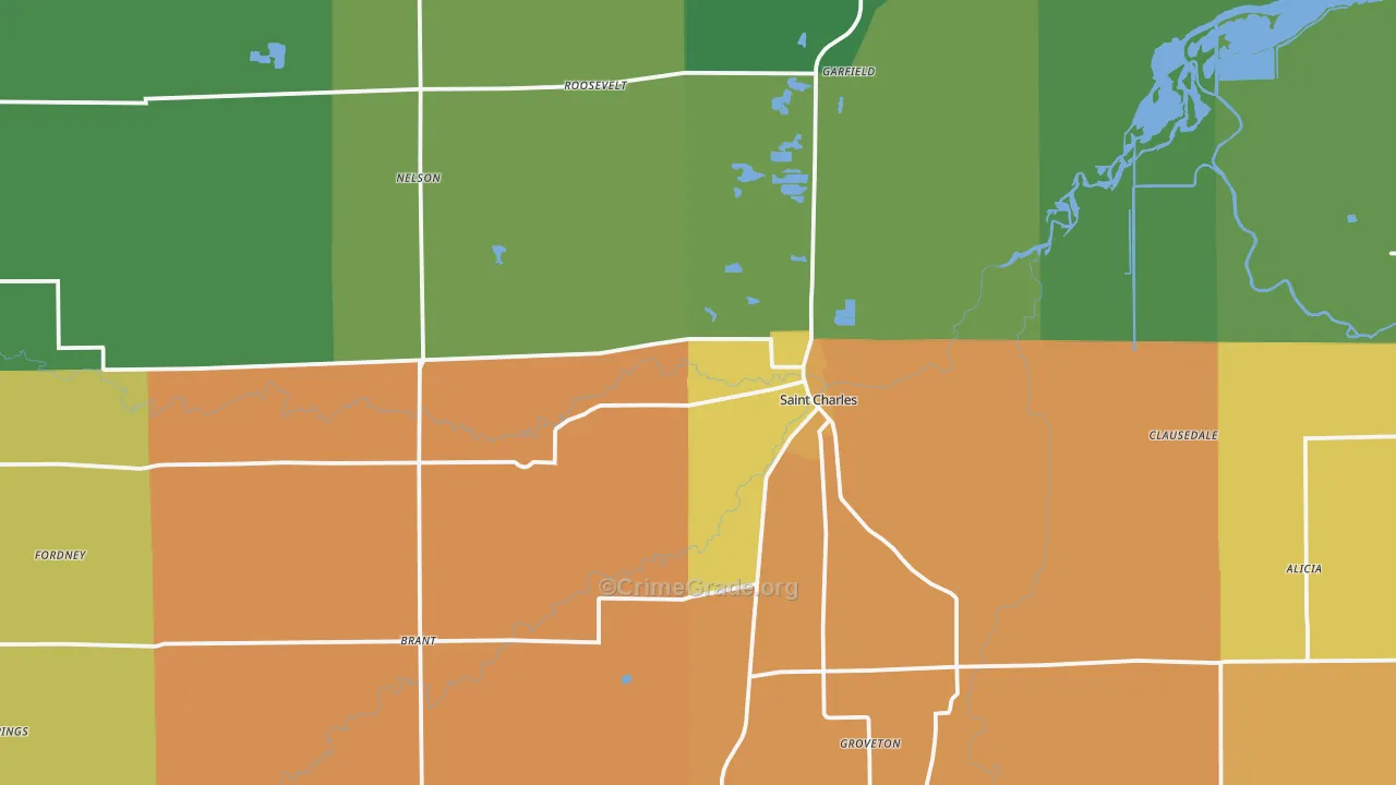 48655, MI Map of Theft Rates