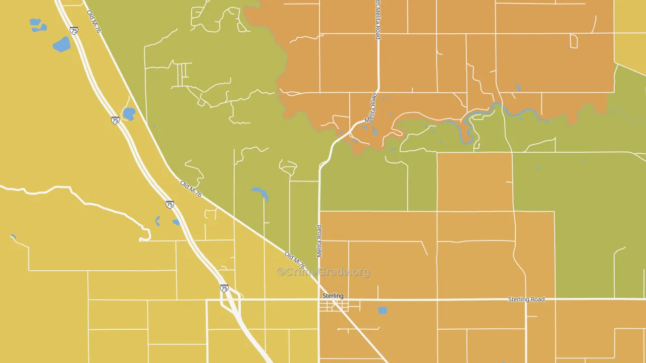 48659, MI Map of Theft Rates