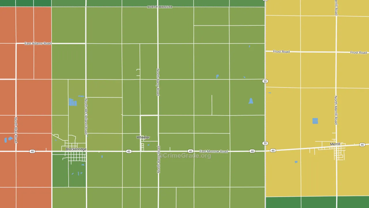 48662, MI Map of Theft Rates
