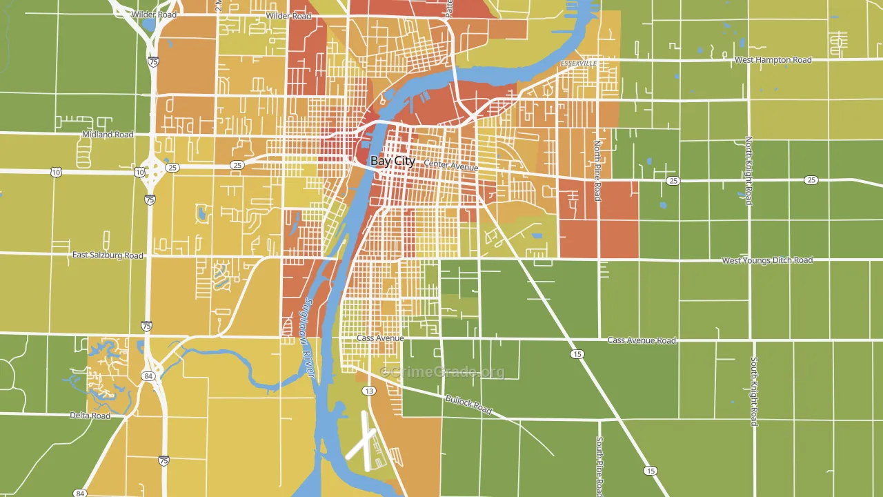 48708, MI Map of Theft Rates