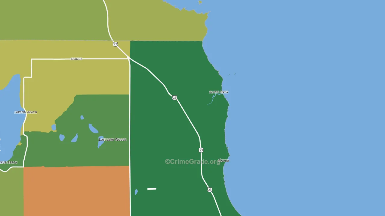 48721, MI Map of Theft Rates