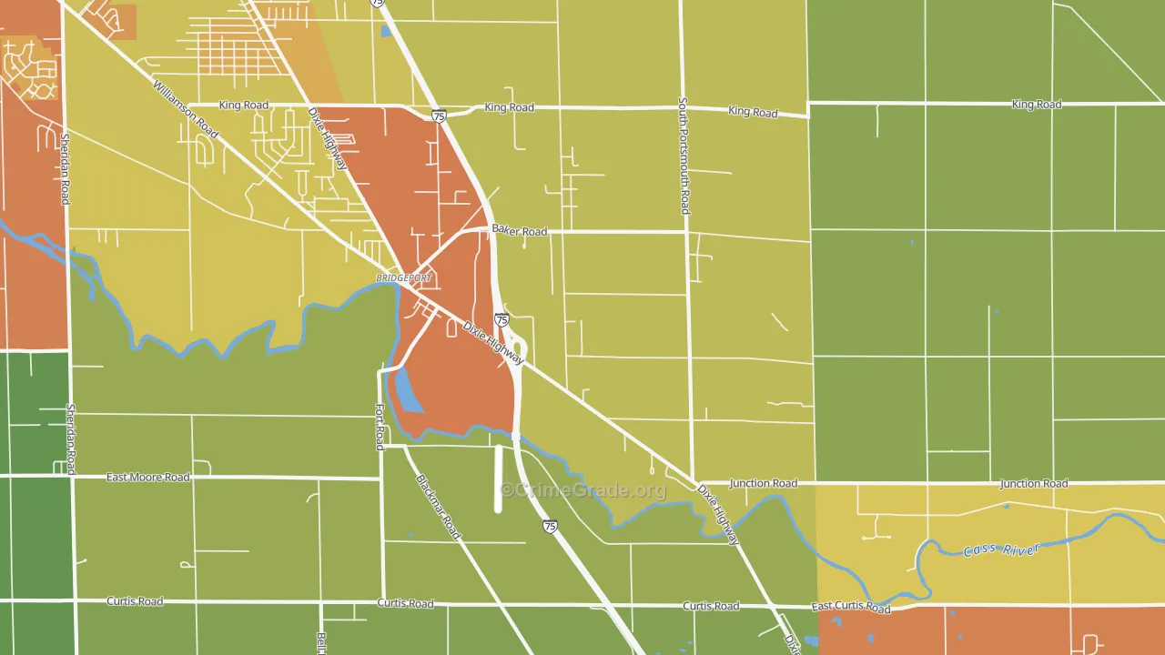 48722, MI Map of Theft Rates