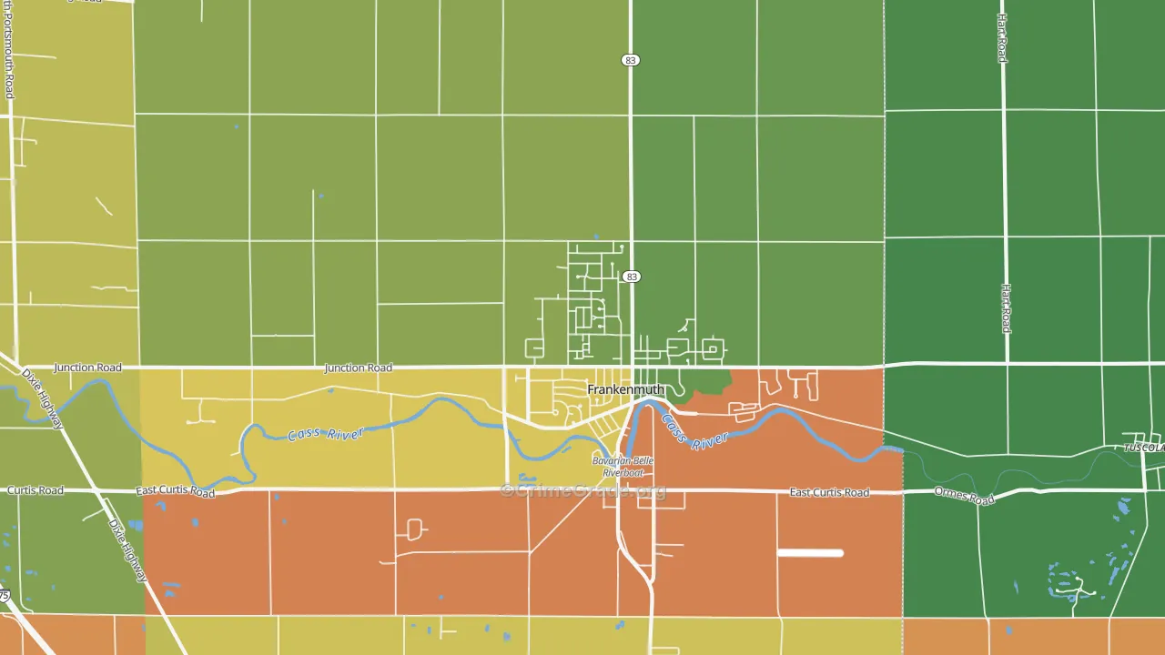 48734, MI Map of Theft Rates