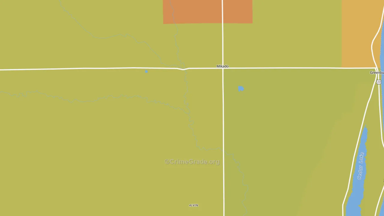 48745, MI Map of Theft Rates