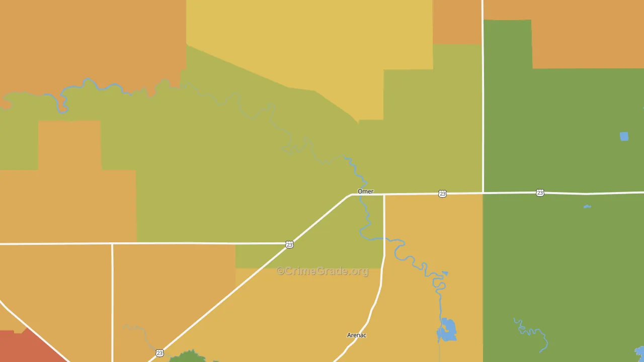 48749, MI Map of Theft Rates