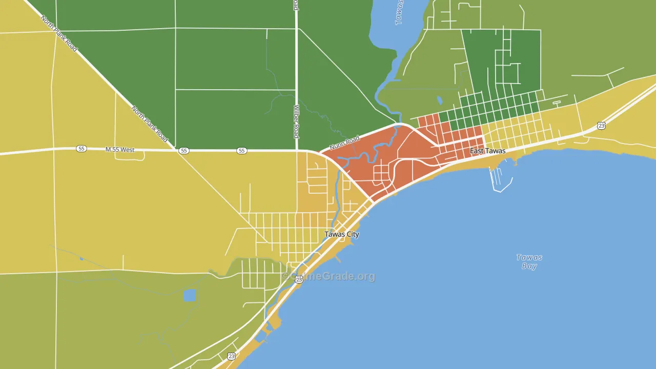 48764, MI Map of Theft Rates