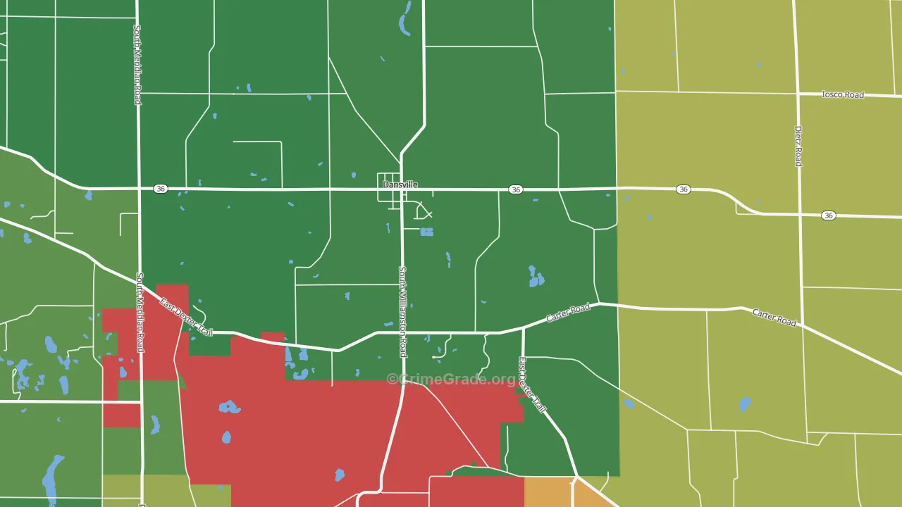 48819, MI Map of Theft Rates
